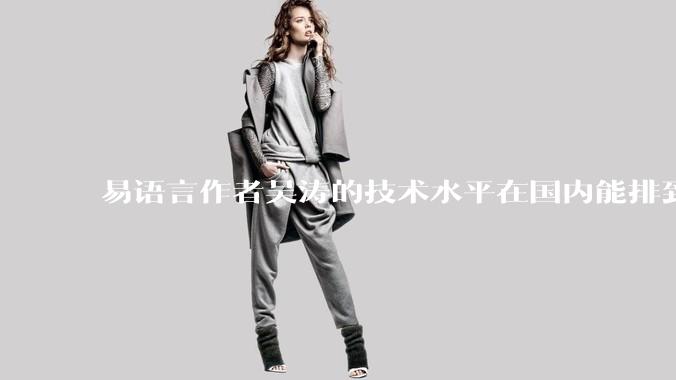 易语言作者吴涛的技术水平在国内能排到什么级别？