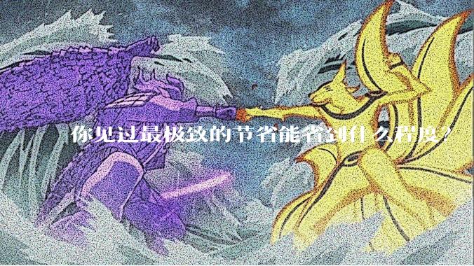 你见过最极致的节省能省到什么程度？