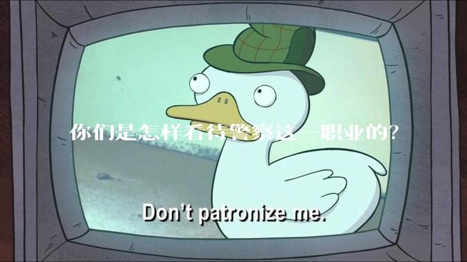 你们是怎样看待警察这一职业的？
